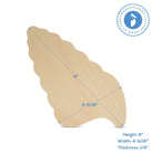 Woodpeckers Crafts 8" Wood Conch Shell Cutout, 8" x 4.25" x 1/4" 