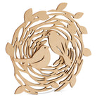 Woodpeckers Crafts Bird Nest Cutout Kit with 2 Bird Cutouts