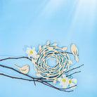 Woodpeckers Crafts Bird Nest Cutout Kit with 2 Bird Cutouts