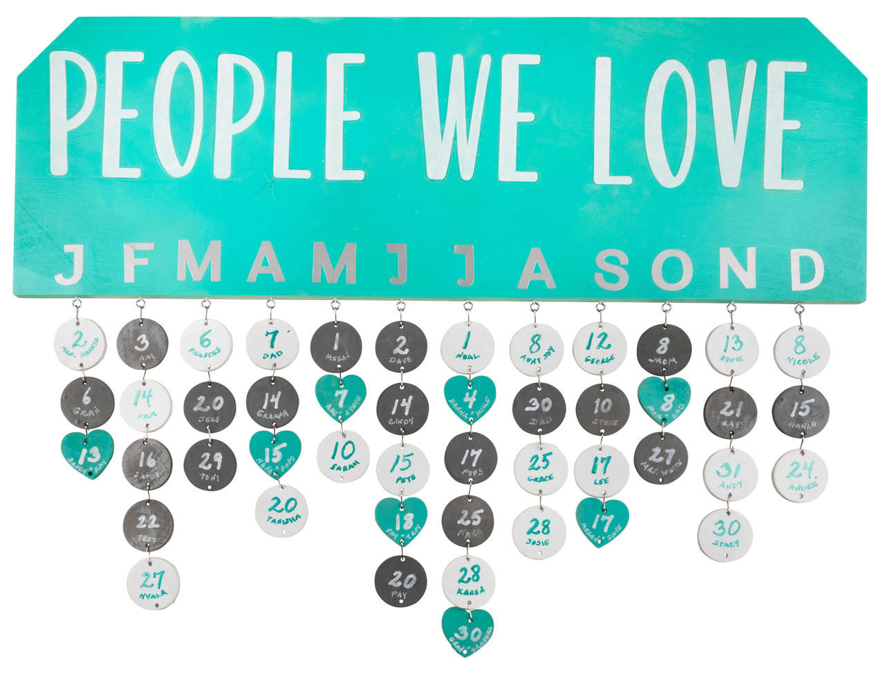 Birthday Board Wooden Circle, 1-1/2"