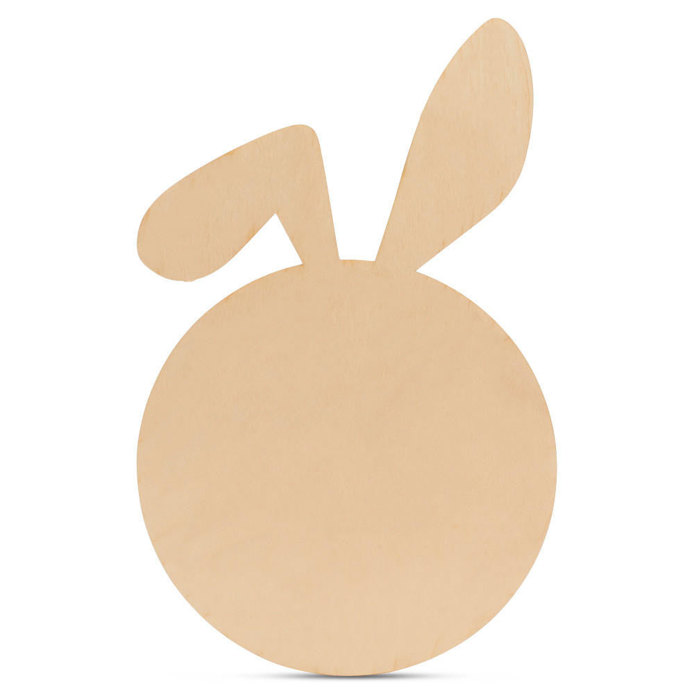 12" Bunny Face with Floppy Ear Charger