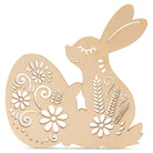 Woodpeckers Crafts Bunny Holding an Egg Cutout (with Laser Cut Flower Detail)