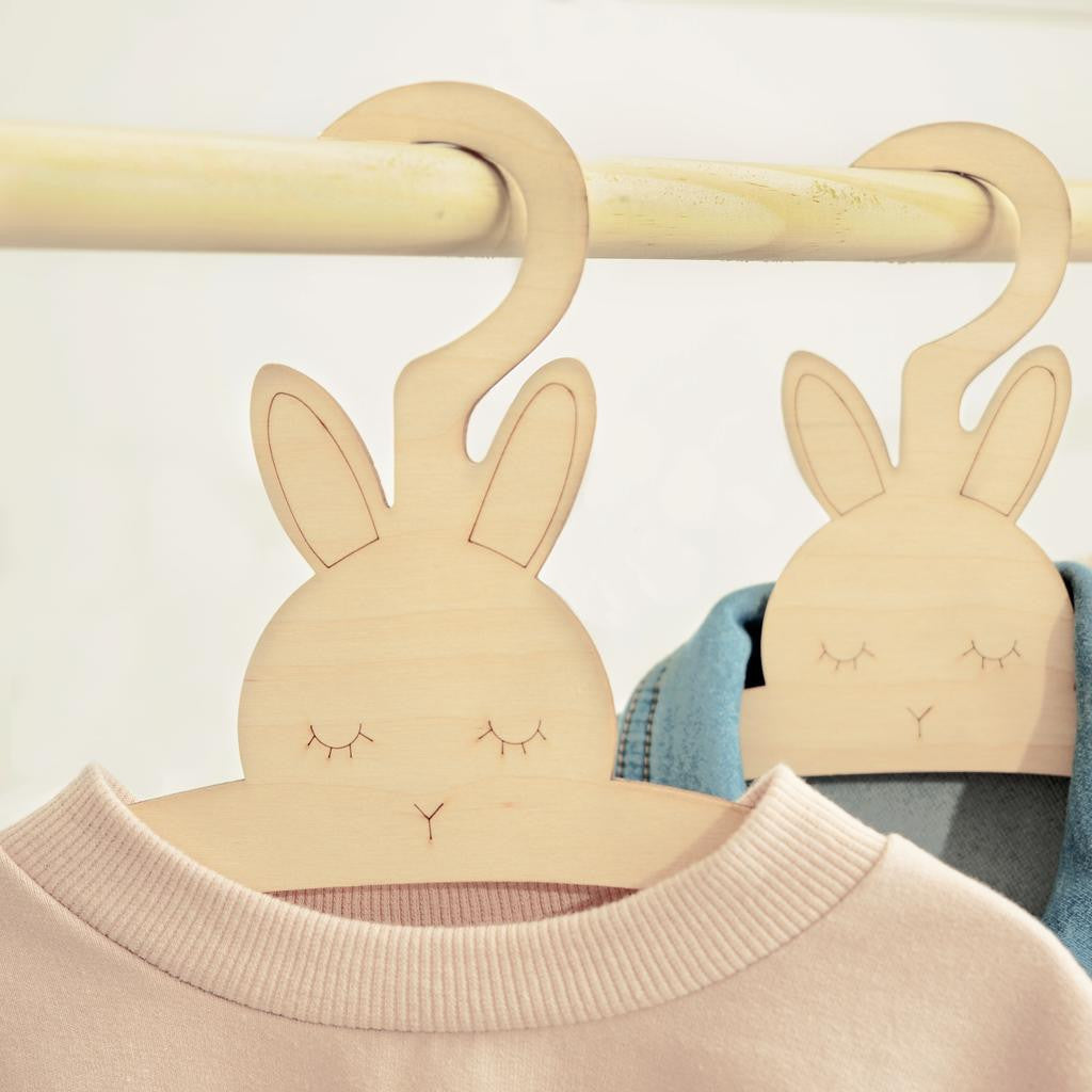 Woodpeckers Crafts Bunny -Themed Baby Hangers 