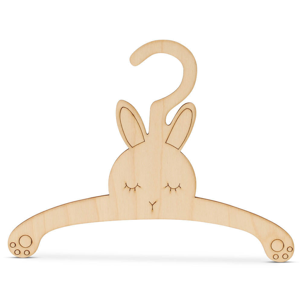 Wood Bunny Hanger, Animal Nursery Decor | Woodpeckers Crafts