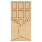 Woodpeckers Crafts Chocolate Bar with Partly Opened Wrapper Cutout