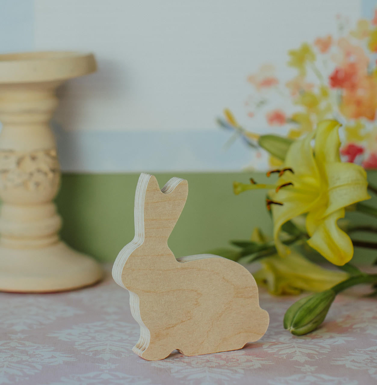Woodpeckers Crafts Chunky Rabbit Cutout 