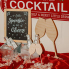 Woodpeckers Crafts Clinking Champagne Glasses Cutout