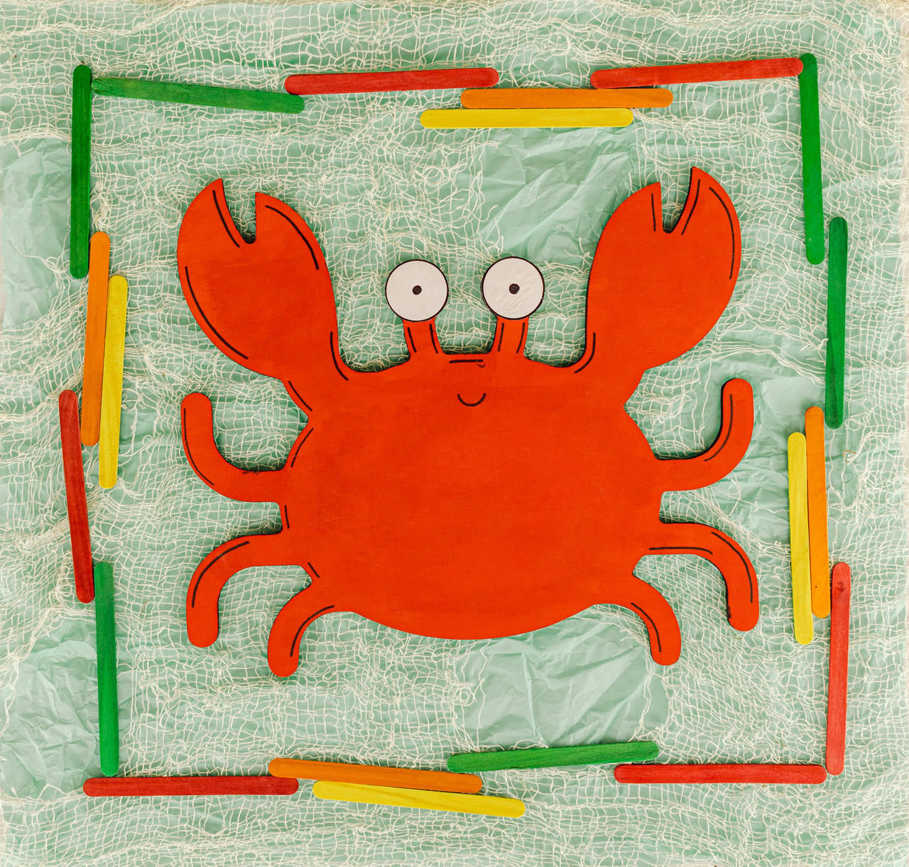 Woodpeckers Crafts Crab Wood Cutout 12” 