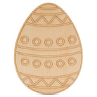 Woodpeckers Crafts Easter Egg with Boho Etched Pattern