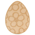 Woodpeckers Crafts Easter Egg with Floral Etched Pattern