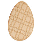 Woodpeckers Crafts Easter Egg with Plaid Etched Pattern