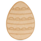 Woodpeckers Crafts Easter Egg with Scalloped Etched Pattern