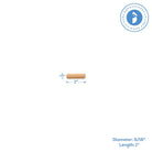 Woodpeckers Crafts Fluted Dowel Pin,  1" x 5/16" 