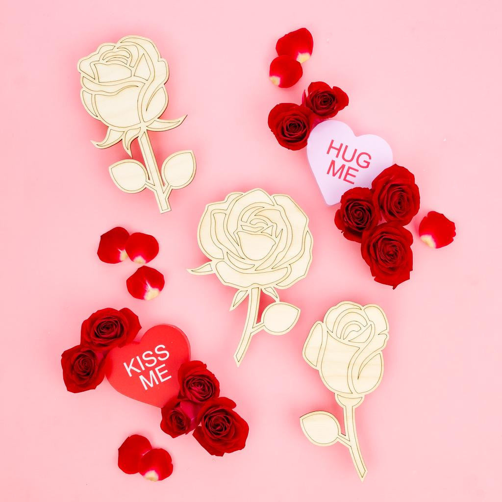 8" Full Rose Cutout