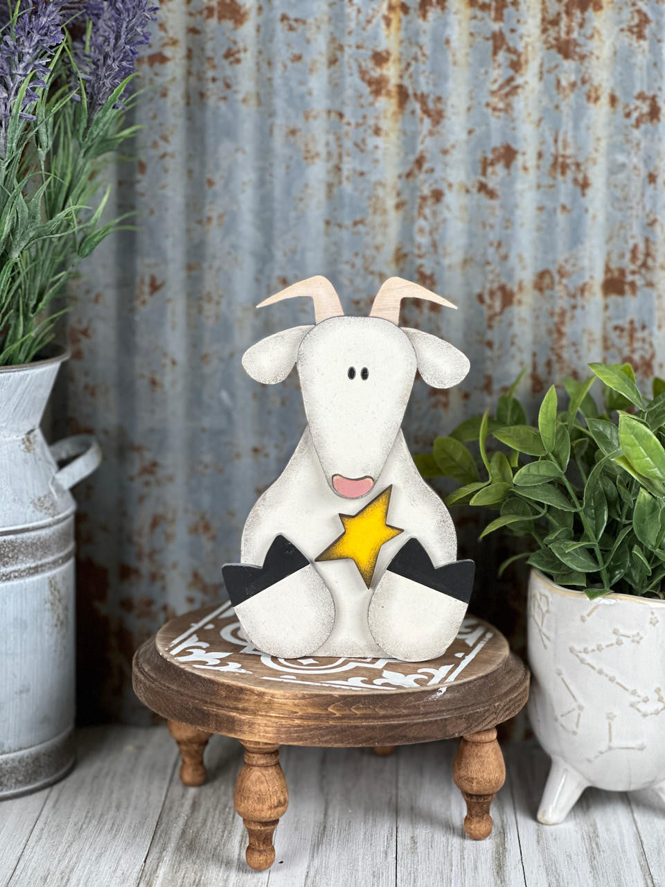 Woodpeckers Crafts Goat Shelf Sitter by Pickitz 