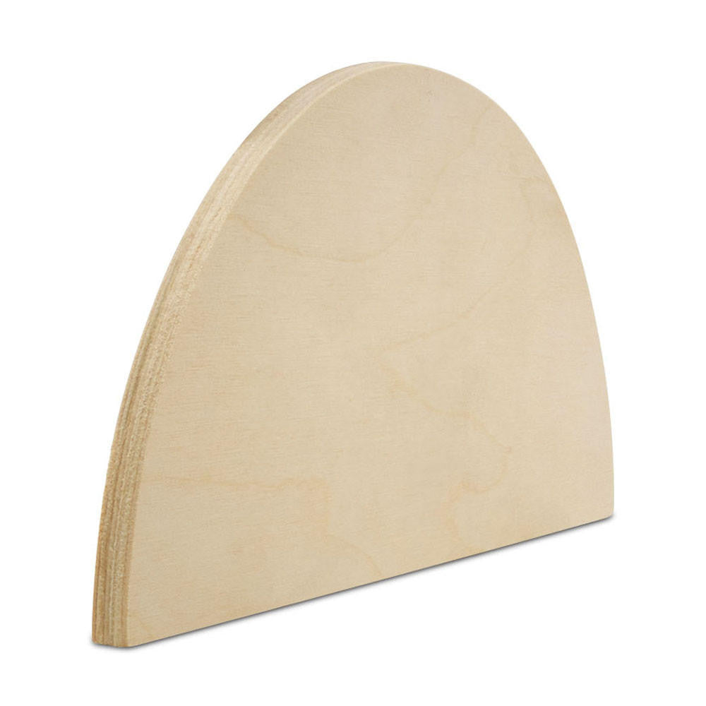 9" Half-Circle Wooden Cutout