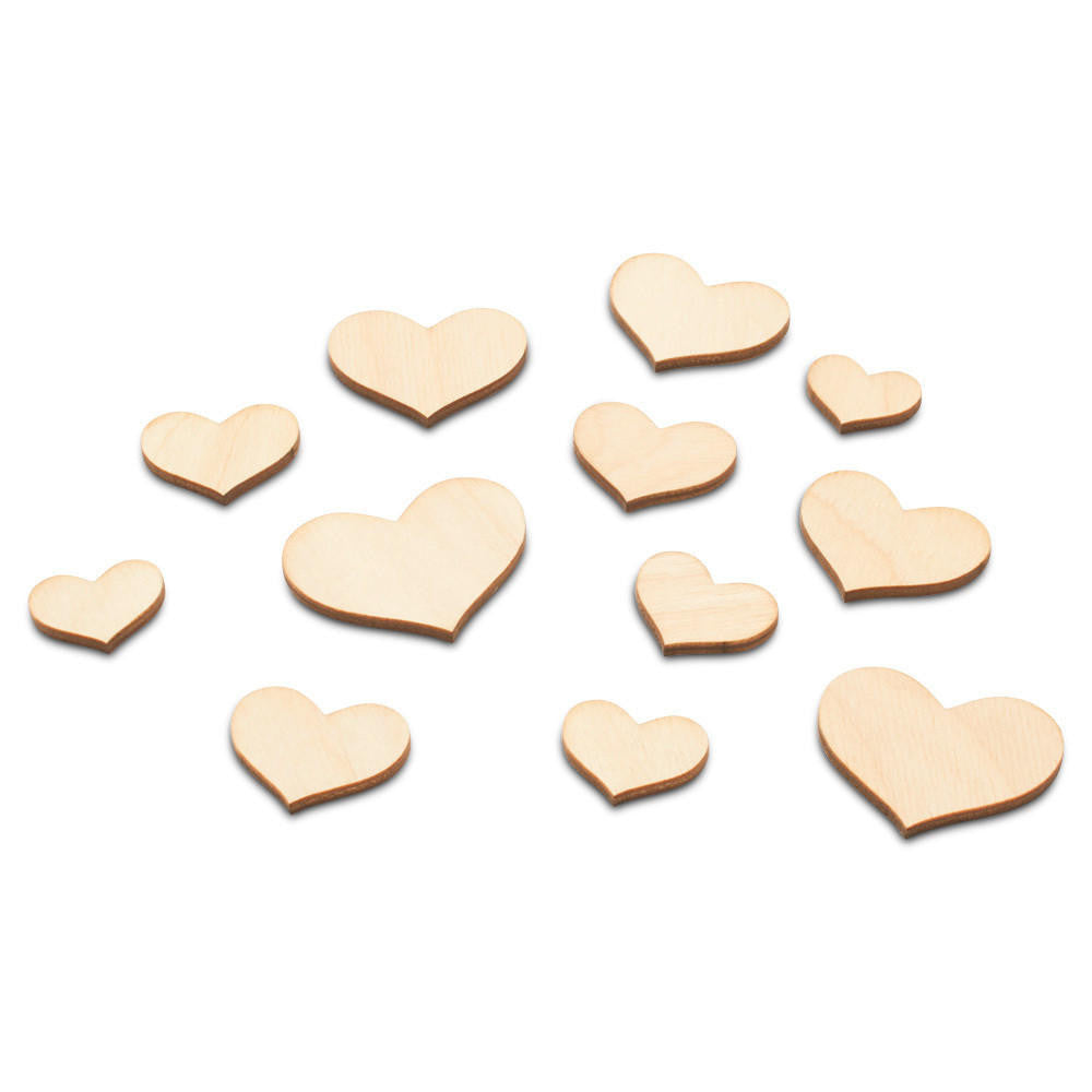 Woodpeckers Crafts Heart Embellishment Assortment, Pack of 50