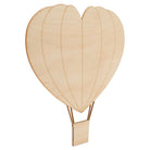 Woodpeckers Crafts Heart-Shaped Hot Air Balloon Cutout with Detail