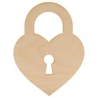 Woodpeckers Crafts Heart-Shaped Lock Cutout