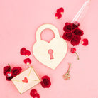 Woodpeckers Crafts Heart-Shaped Lock Cutout