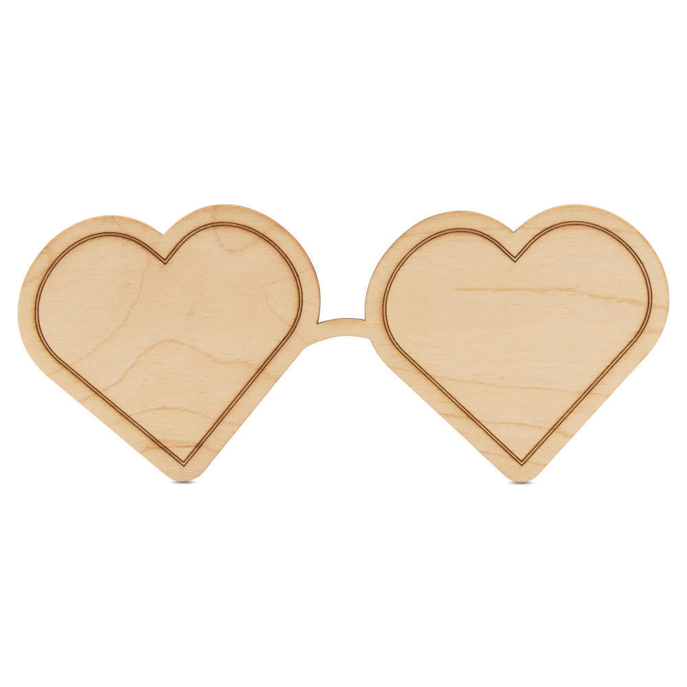 12" Heart-Shaped Sunglasses Cutout