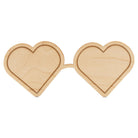 Woodpeckers Crafts Heart-Shaped Sunglasses Cutout