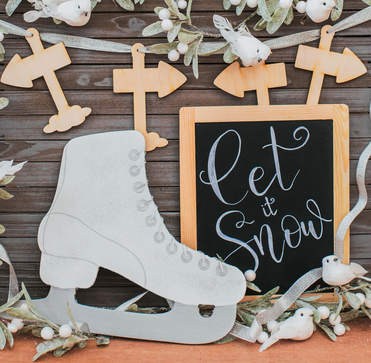 Woodpeckers Crafts Ice Skate Cutout Large 12" x 10" 