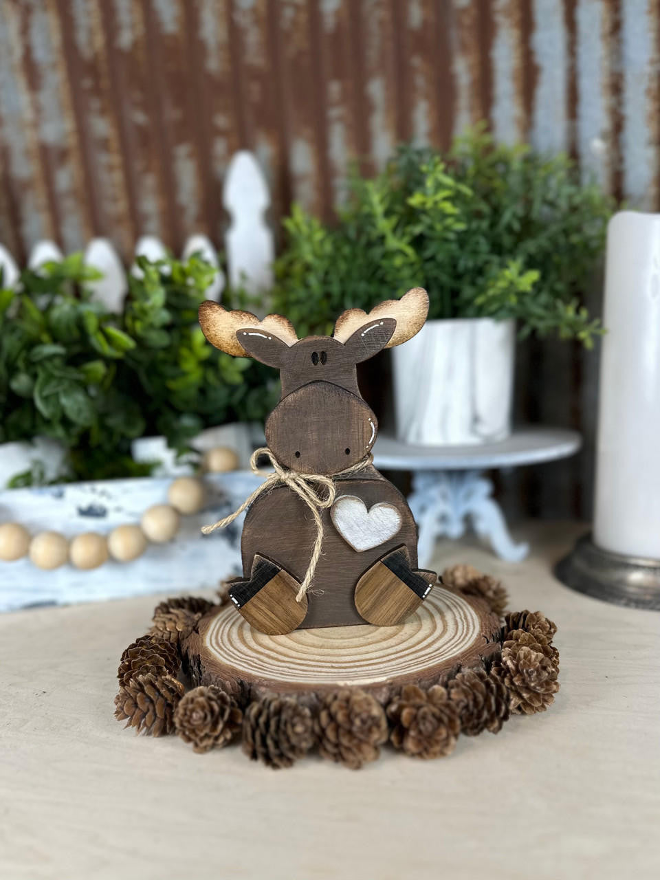 Woodpeckers Crafts Moose Shelf Sitter, by Pickitz 