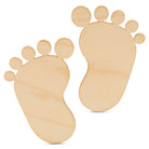 Woodpeckers Crafts Pair of Baby Footprint Cutouts