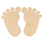 Woodpeckers Crafts Pair of Baby Footprint Cutouts