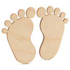 Woodpeckers Crafts Pair of Baby Footprint Cutouts
