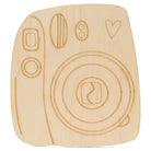 Woodpeckers Crafts Polaroid Camera Cutout with Detail