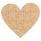 Woodpeckers Crafts Puzzle Heart Cutout