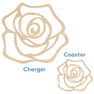 Woodpeckers Crafts Rose Silhouette Cutout (for Coasters and Chargers)