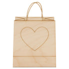 Woodpeckers Crafts Shopping Bag with Etched Heart Cutout