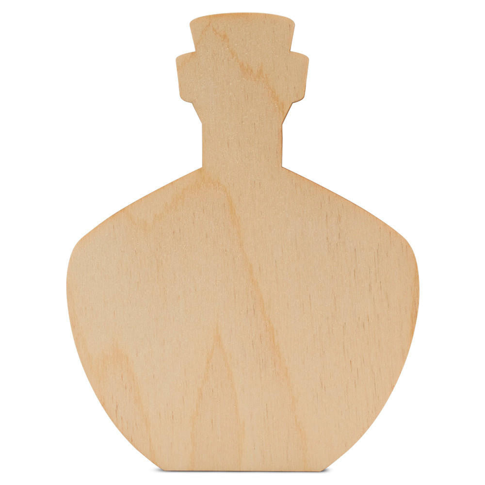 Short Wood Potion Bottle Cutout, 6”