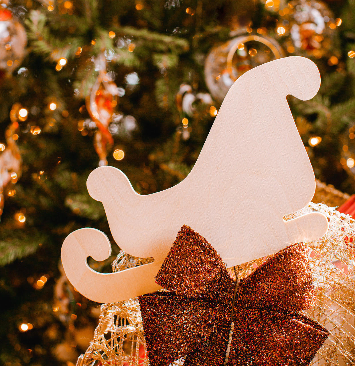 Woodpeckers Crafts Sleigh Cutout Large 12" x 7" 