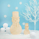 Woodpeckers Crafts Snowman Cutout with Top Hat
