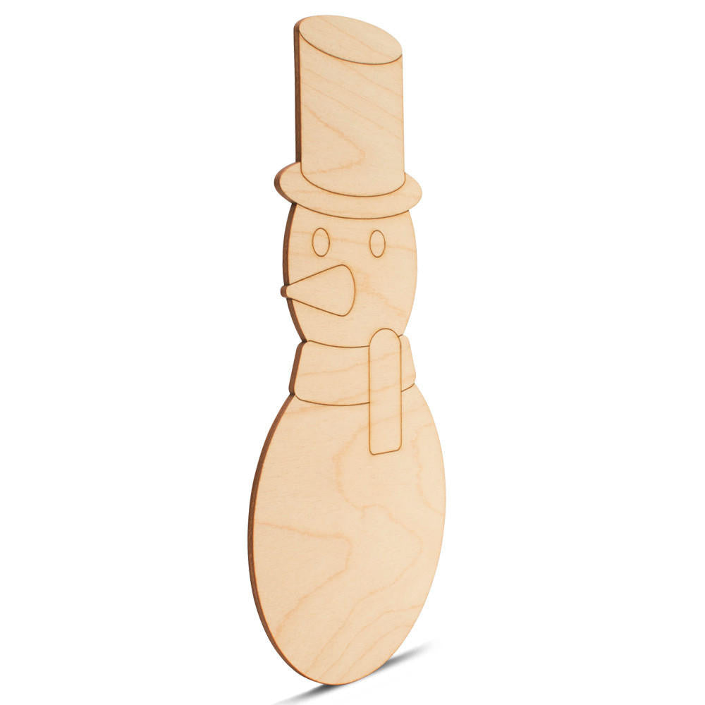 12" Snowman Cutout with Top Hat