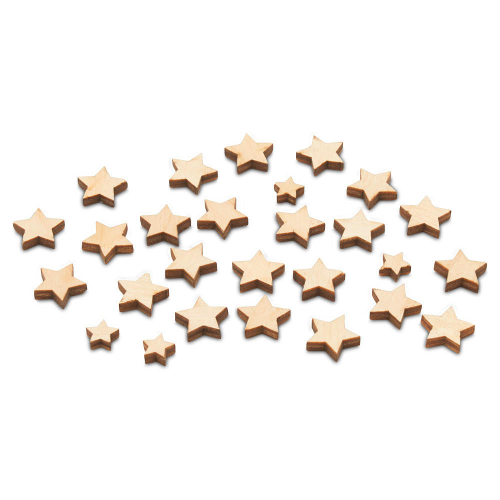 Woodpeckers Crafts Tiny Star Embellishment Assortment, 1/8" Thick, Pack of 50  