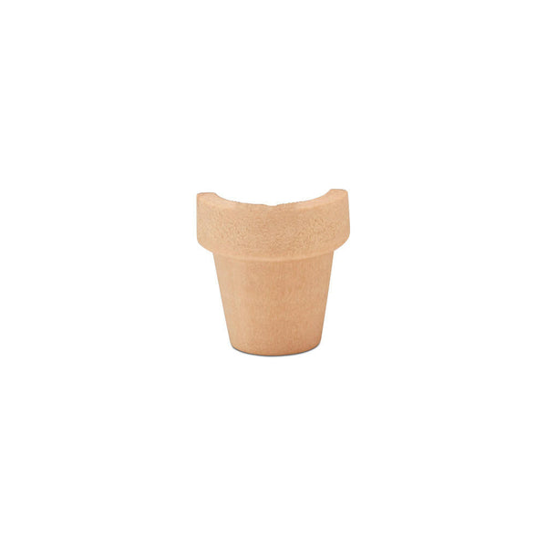 Half Flower Pots 1”, Unfinished Wood | Woodpeckers Crafts