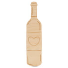Woodpeckers Crafts Wine Bottle with Etched Heart Cutout