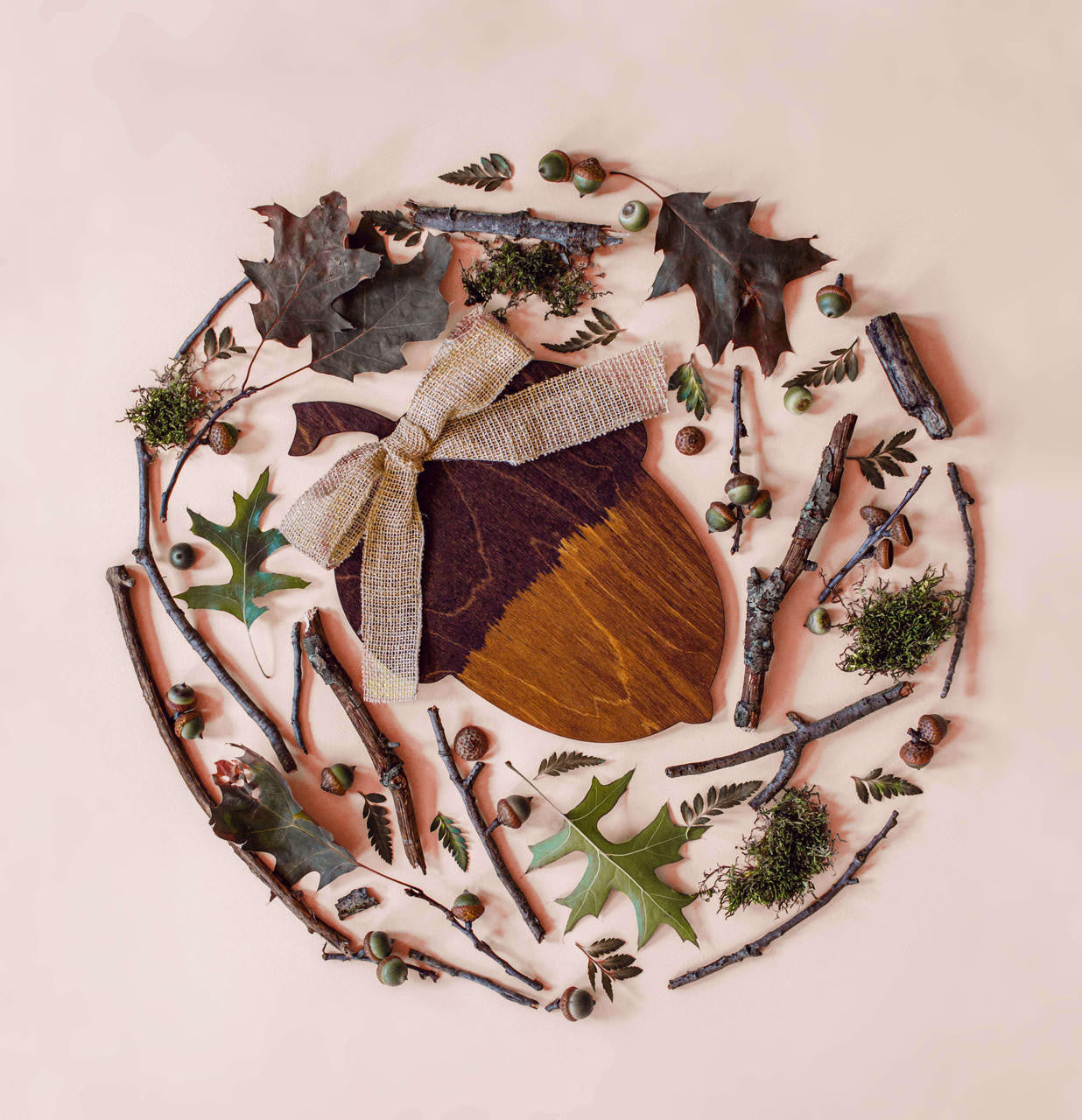 Woodpeckers Crafts Wood Acorn Cutout Large, 12" x 8.25" 