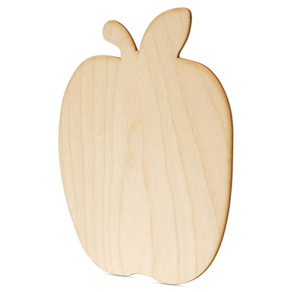 Woodpeckers Crafts Wood Apple Cutout Large 8" x 9", 1/8" Thick 