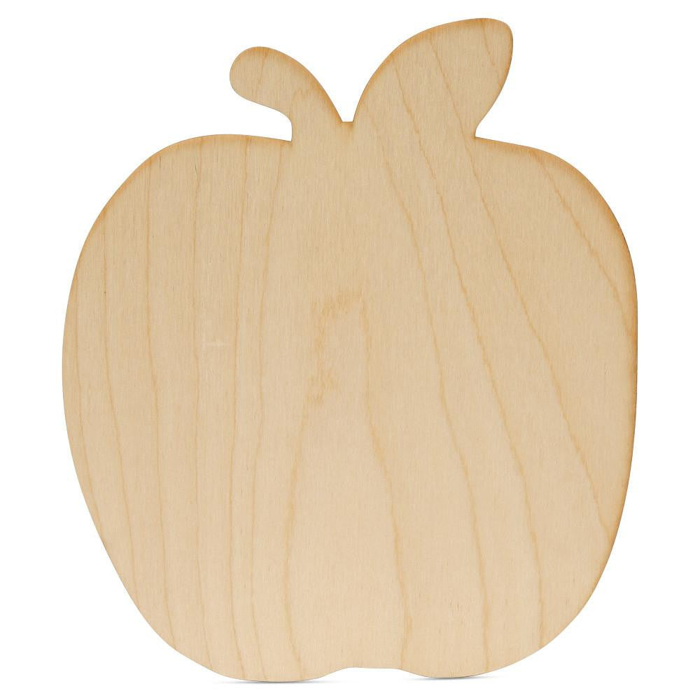 Woodpeckers Crafts Wood Apple Cutout Large 8" x 9", 1/8" Thick 