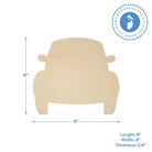 Woodpeckers Crafts Wood Beetle Car Cutout, 8" 