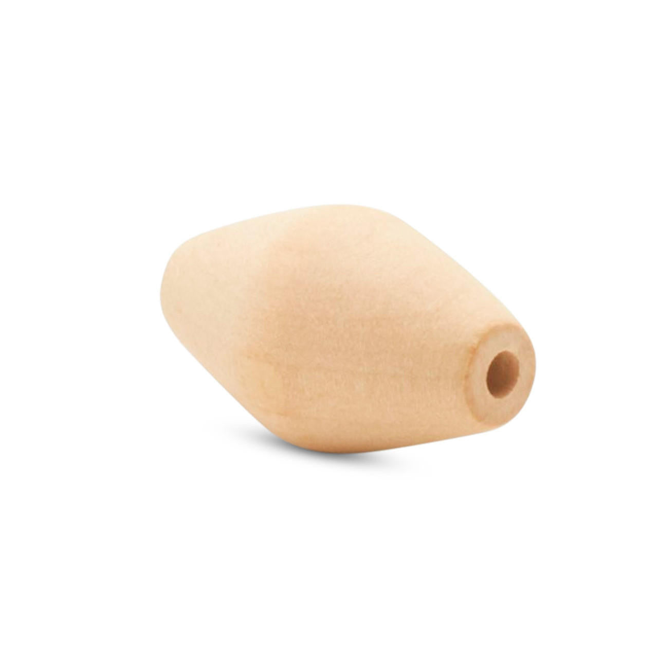 Wood Bicone Bead, 1-1/2”