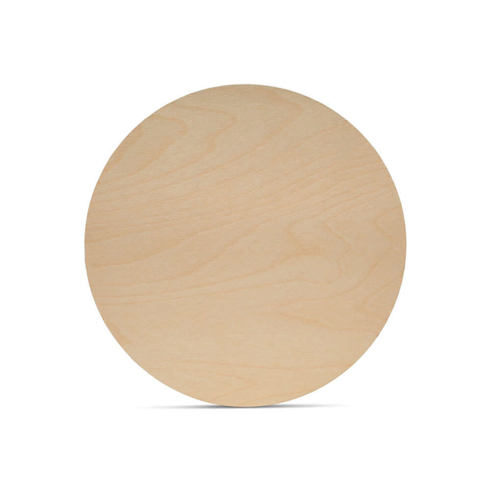 5" Wooden Circle Cutout, 1/4" Thick