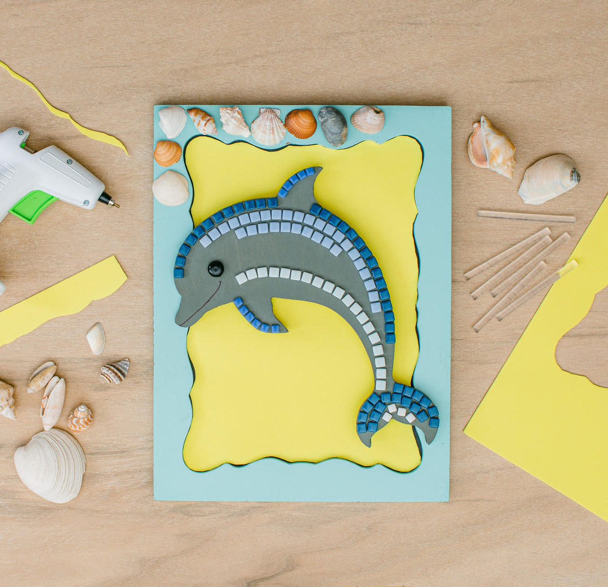 12" Wood Dolphin Cutout