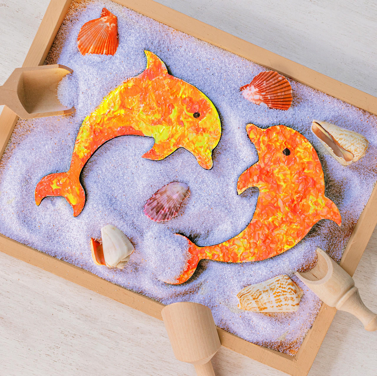 Woodpeckers Crafts Wood Dolphin Cutout 